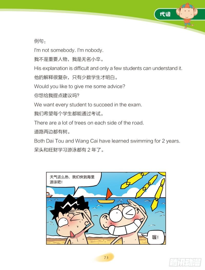 《爆笑校园大课堂-漫话英语》12 代词（2） 第2页