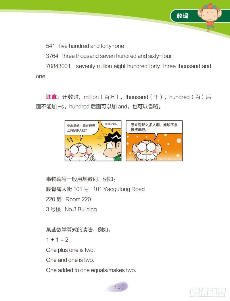 《爆笑校园大课堂-漫话英语》16 数词（1） 第3页