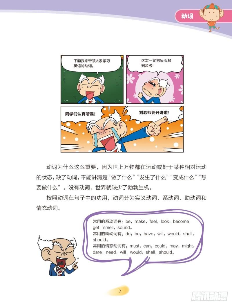 《爆笑校园大课堂-漫话英语》22 动词（1） 第3页