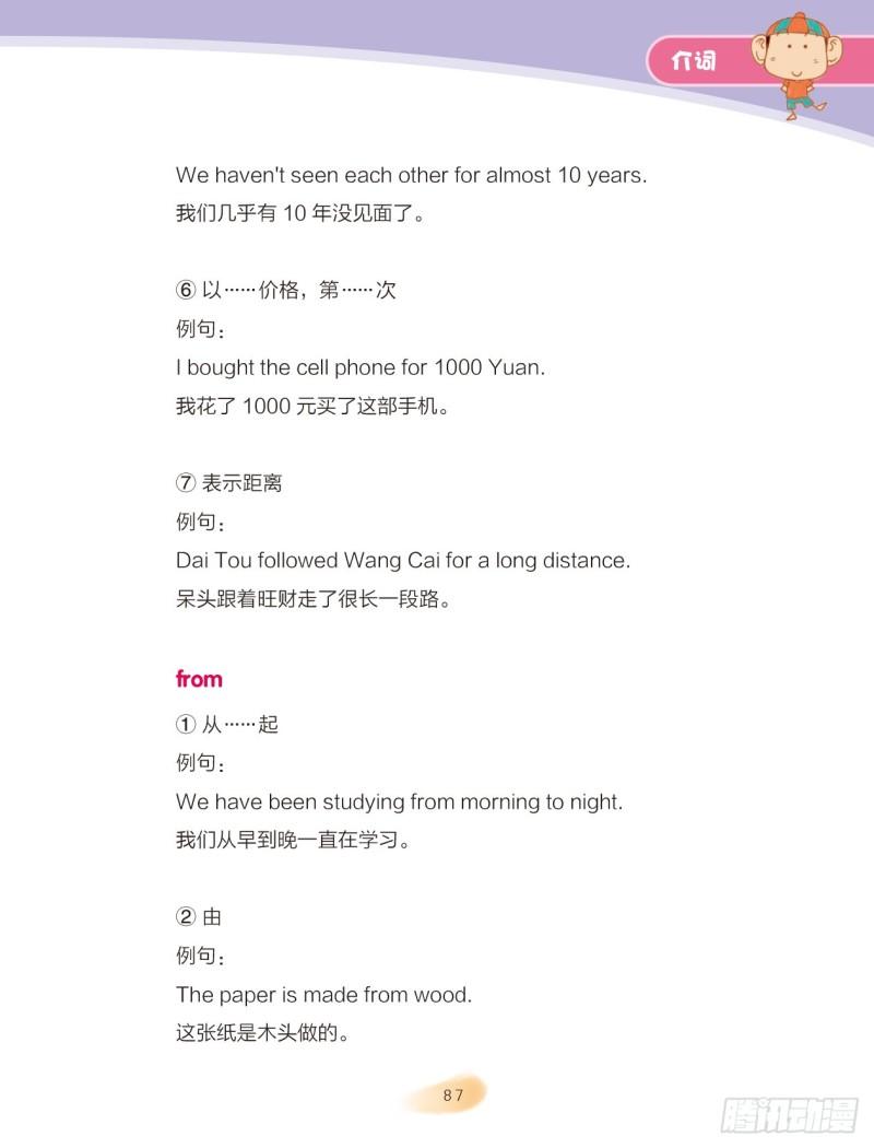 《爆笑校园大课堂-漫话英语》34 介词（2） 第6页