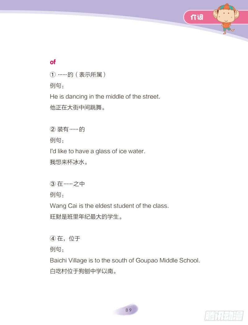 《爆笑校园大课堂-漫话英语》35 介词（3） 第2页