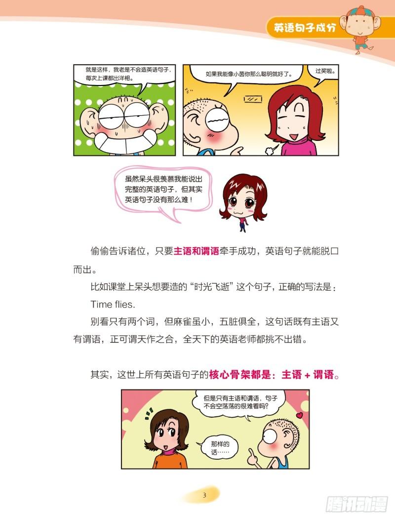 《爆笑校园大课堂-漫话英语》43 英语句子成分（1） 第3页