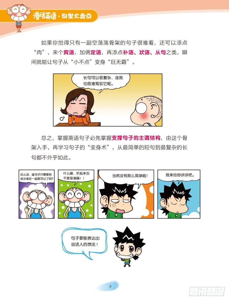 《爆笑校园大课堂-漫话英语》43 英语句子成分（1） 第4页