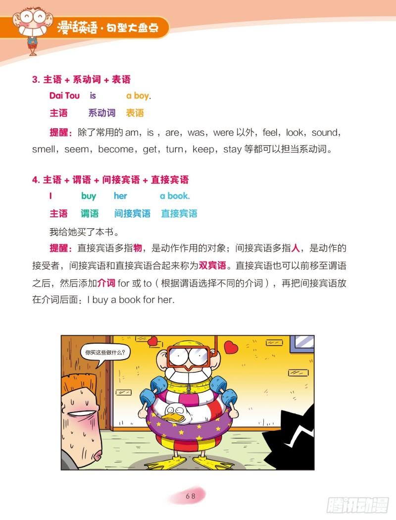 《爆笑校园大课堂-漫话英语》53 简单句、并列句（1） 第4页
