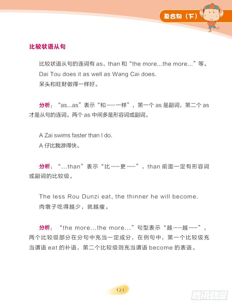 《爆笑校园大课堂-漫话英语》62 复合句（8） 第1页