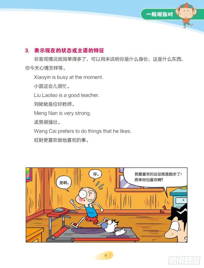 《爆笑校园大课堂-漫话英语》66 一般现在时（2） 第2页