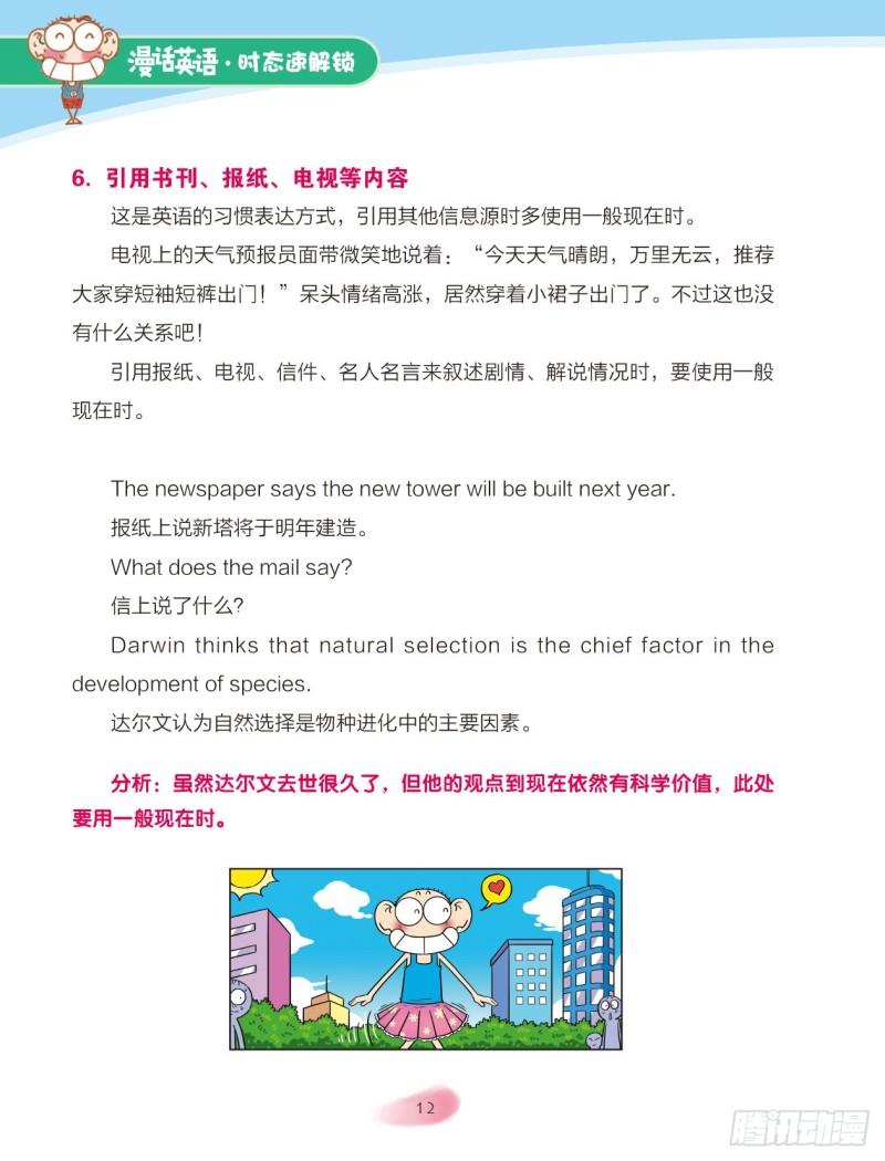 《爆笑校园大课堂-漫话英语》66 一般现在时（2） 第5页