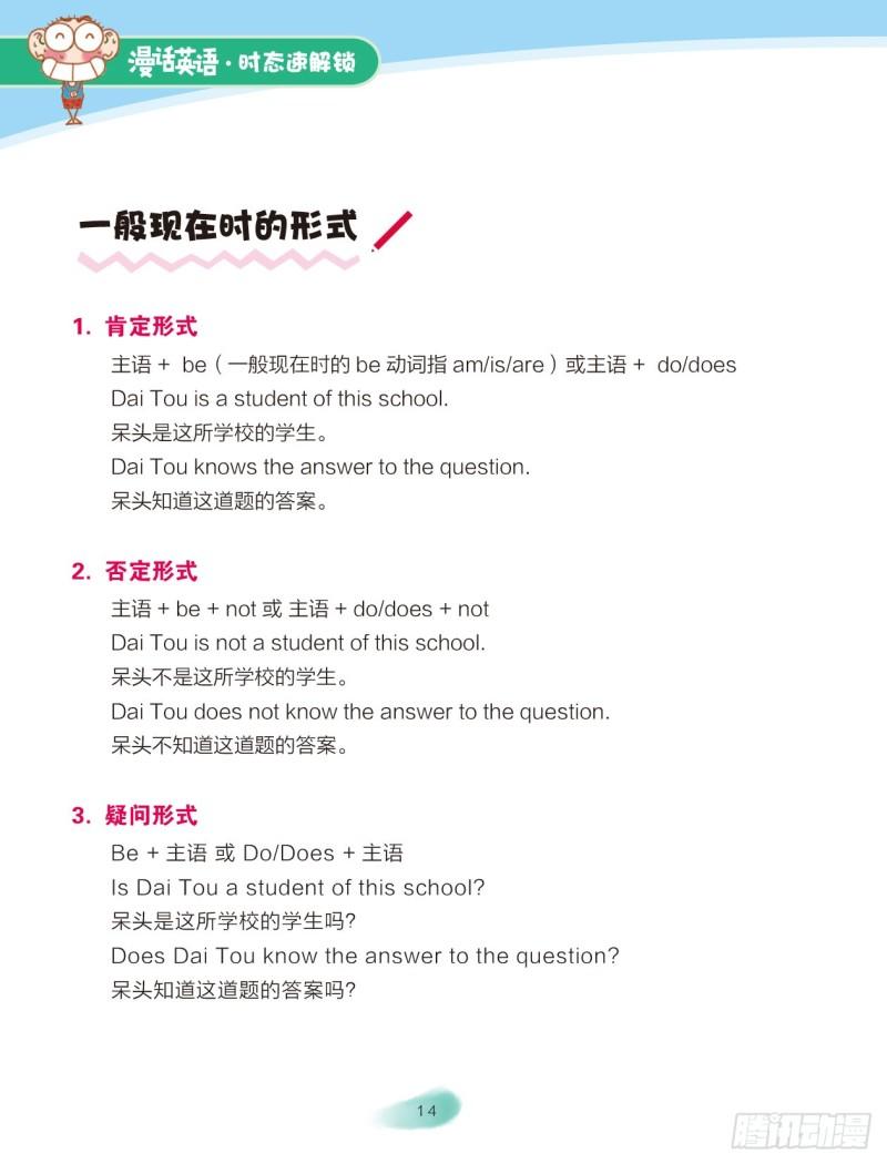 《爆笑校园大课堂-漫话英语》67 一般现在时（3） 第1页