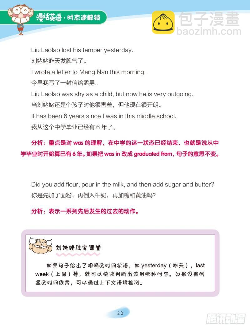 《爆笑校园大课堂-漫话英语》68 一般过去时（1） 第4页