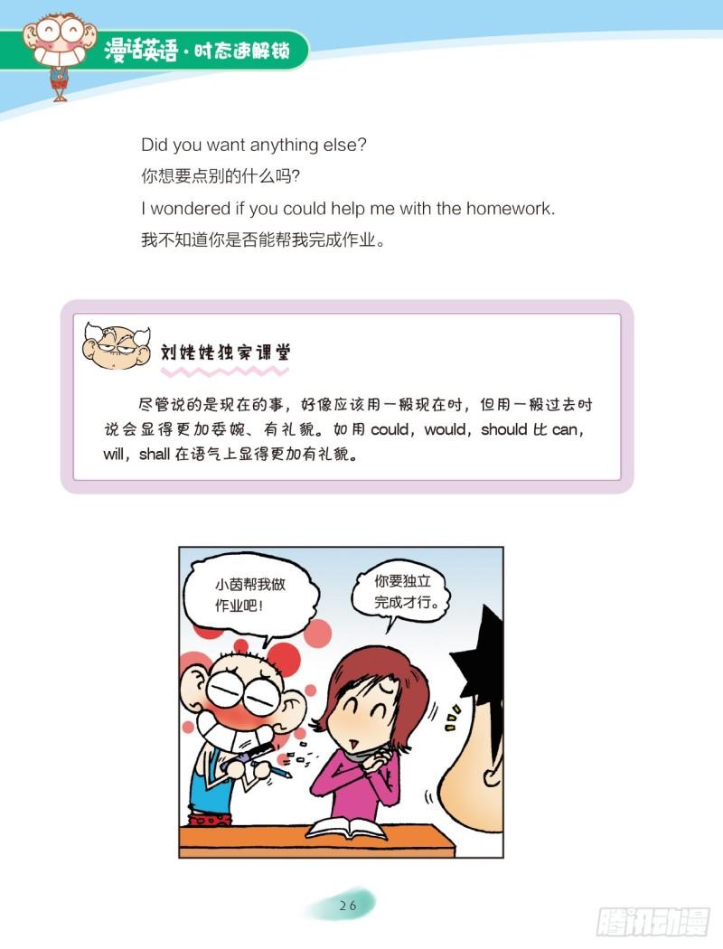 《爆笑校园大课堂-漫话英语》69 一般过去时（2） 第1页