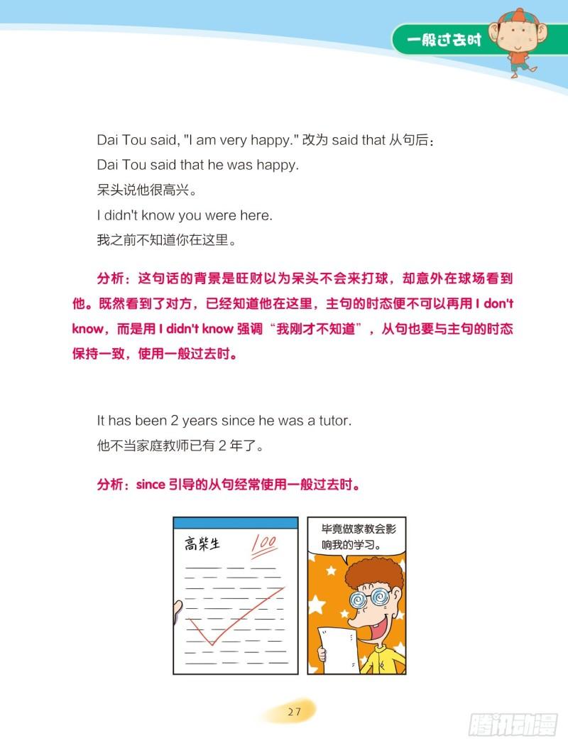 《爆笑校园大课堂-漫话英语》69 一般过去时（2） 第2页