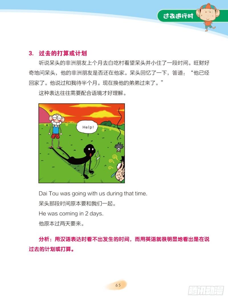 《爆笑校园大课堂-漫话英语》75 过去进行时（2） 第1页