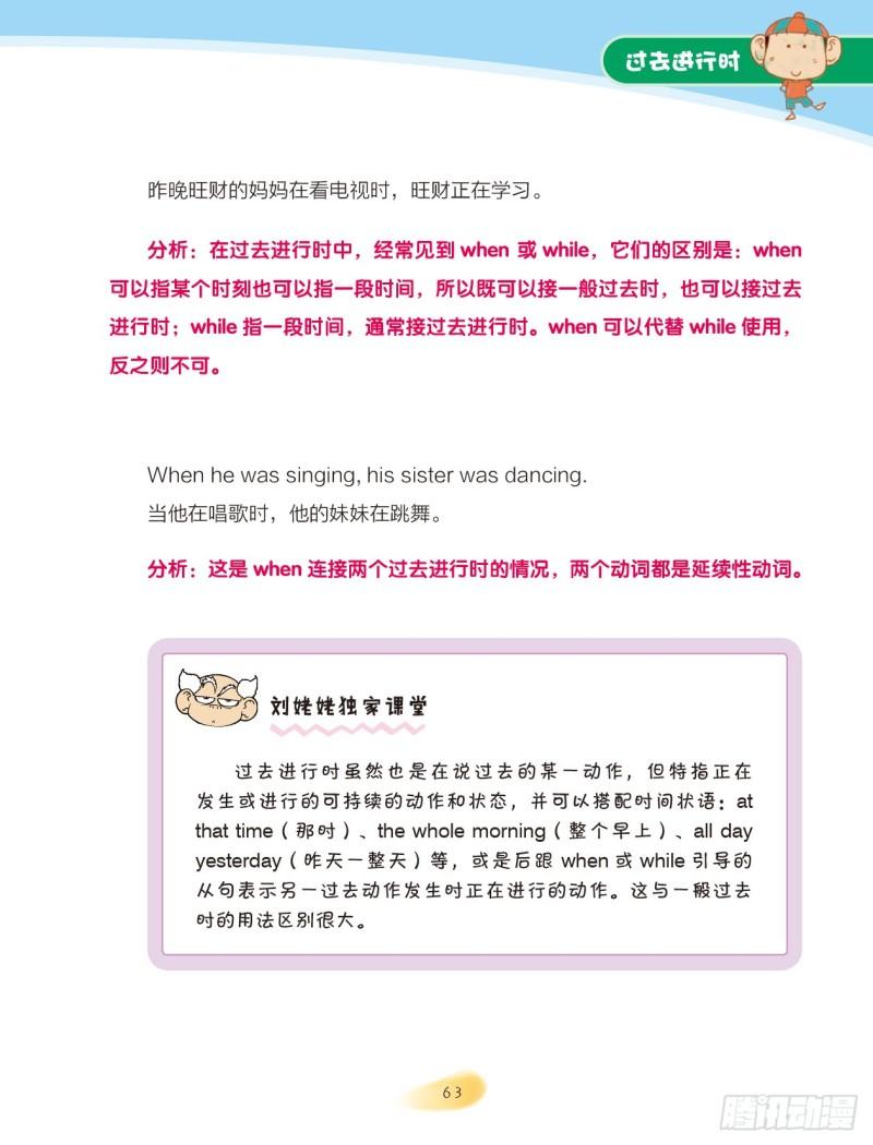 《爆笑校园大课堂-漫话英语》74 过去进行时（1） 第5页
