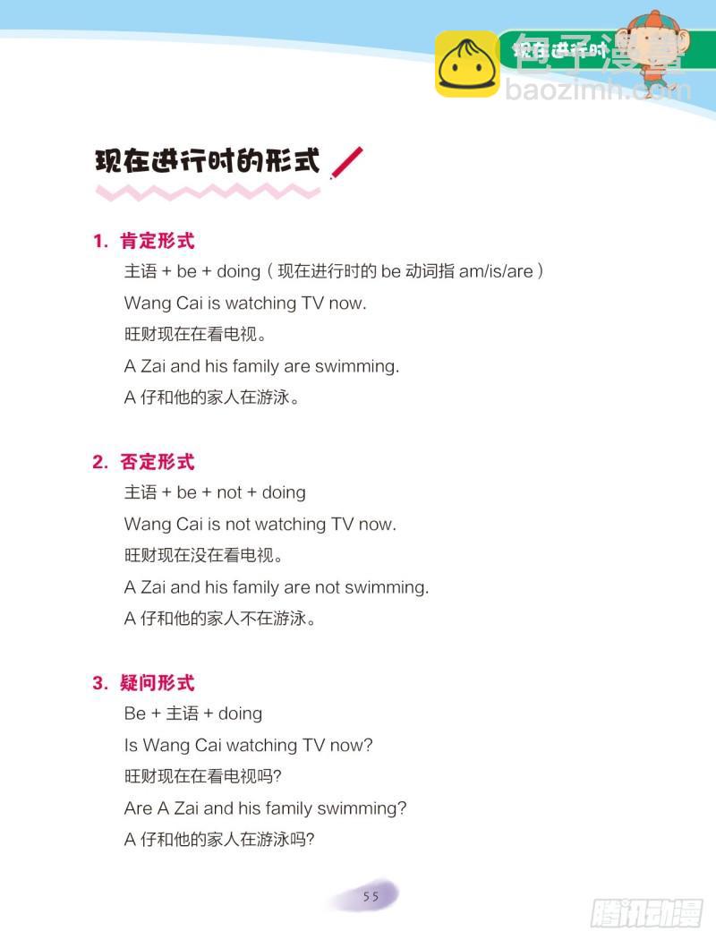 《爆笑校园大课堂-漫话英语》73 现在进行时（2） 第3页