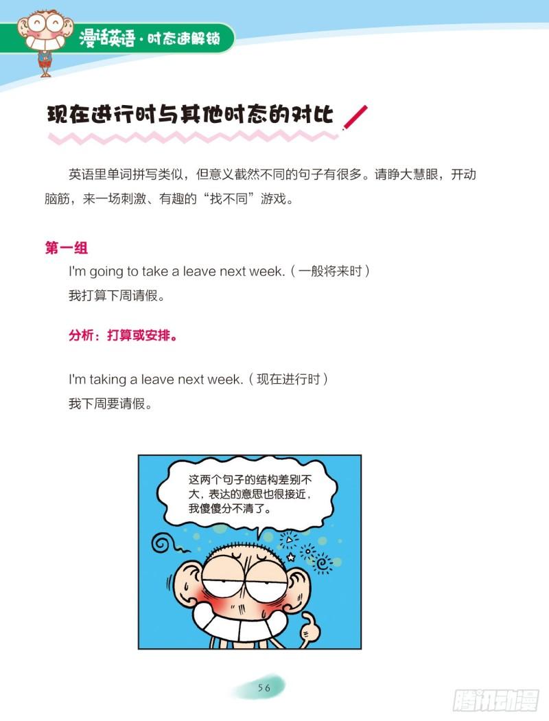 《爆笑校园大课堂-漫话英语》73 现在进行时（2） 第4页