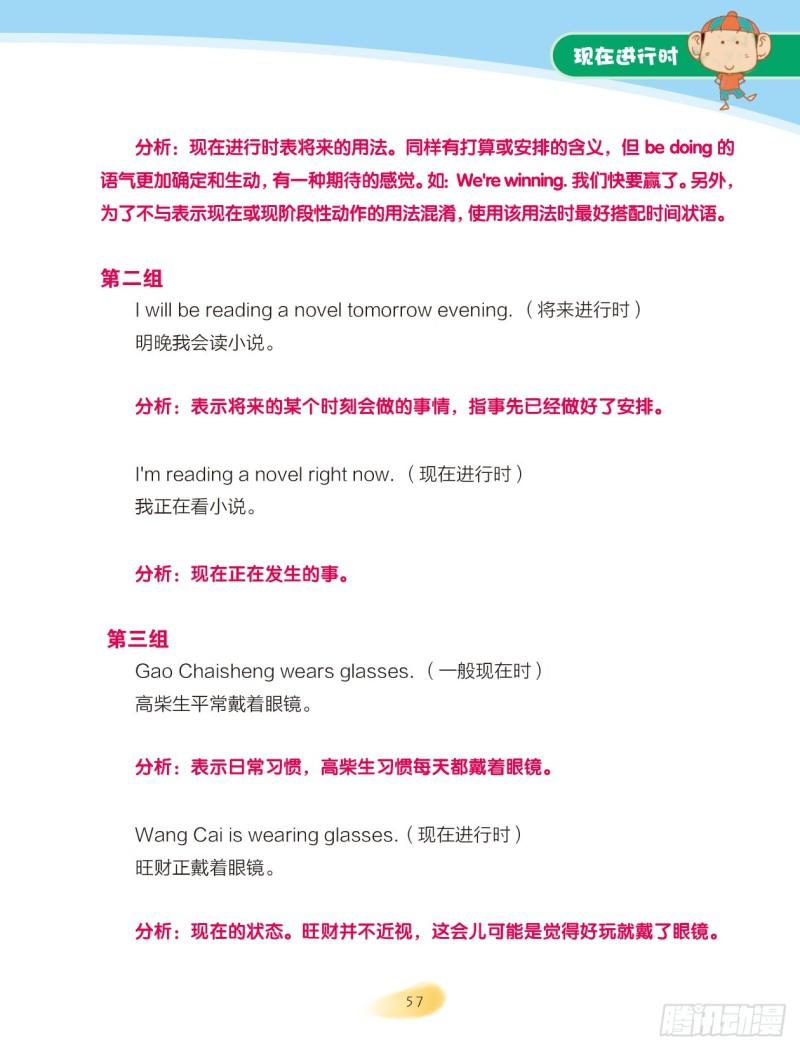 《爆笑校园大课堂-漫话英语》73 现在进行时（2） 第5页