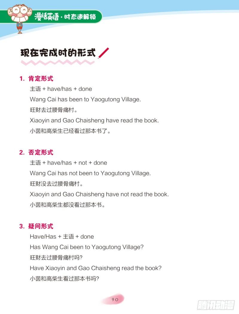 《爆笑校园大课堂-漫话英语》78 现在完成时（2） 第3页