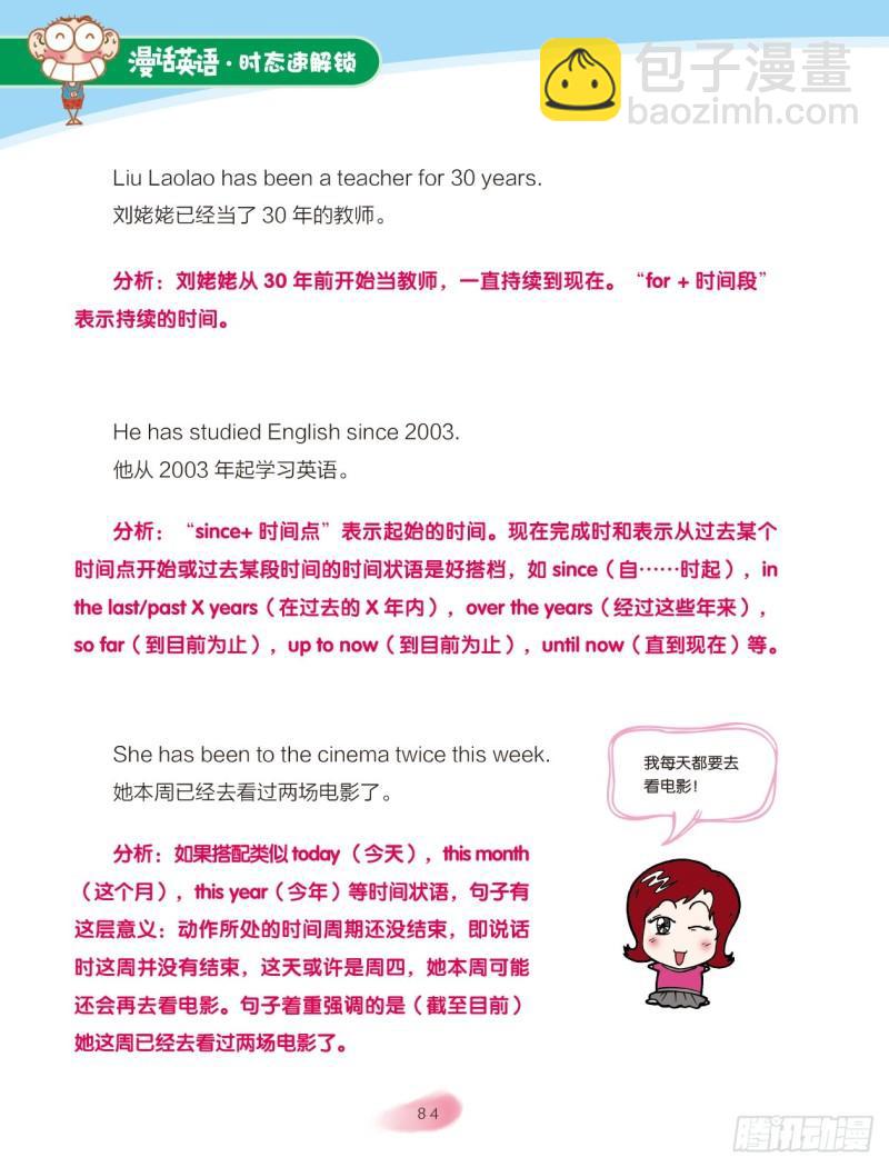 《爆笑校园大课堂-漫话英语》77 现在完成时（1） 第4页