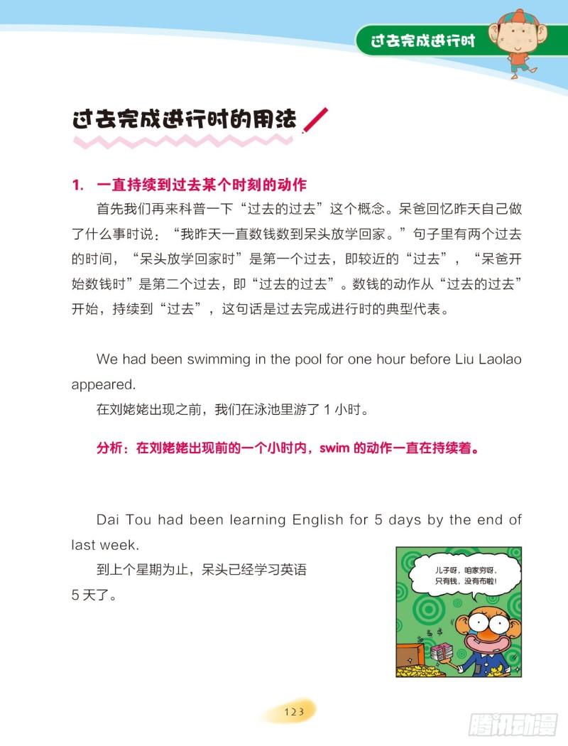 《爆笑校园大课堂-漫话英语》82 过去完成进行时 第3页