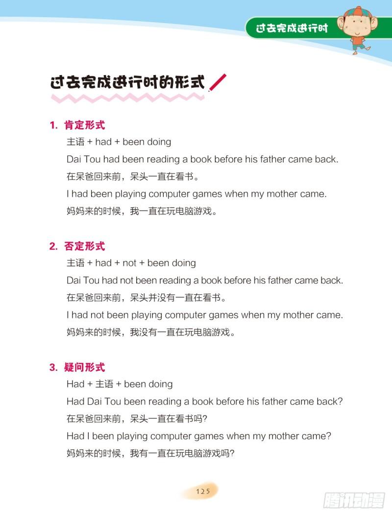 《爆笑校园大课堂-漫话英语》82 过去完成进行时 第5页