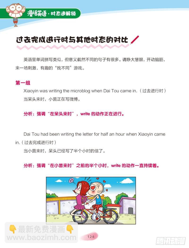 《爆笑校园大课堂-漫话英语》82 过去完成进行时 第6页