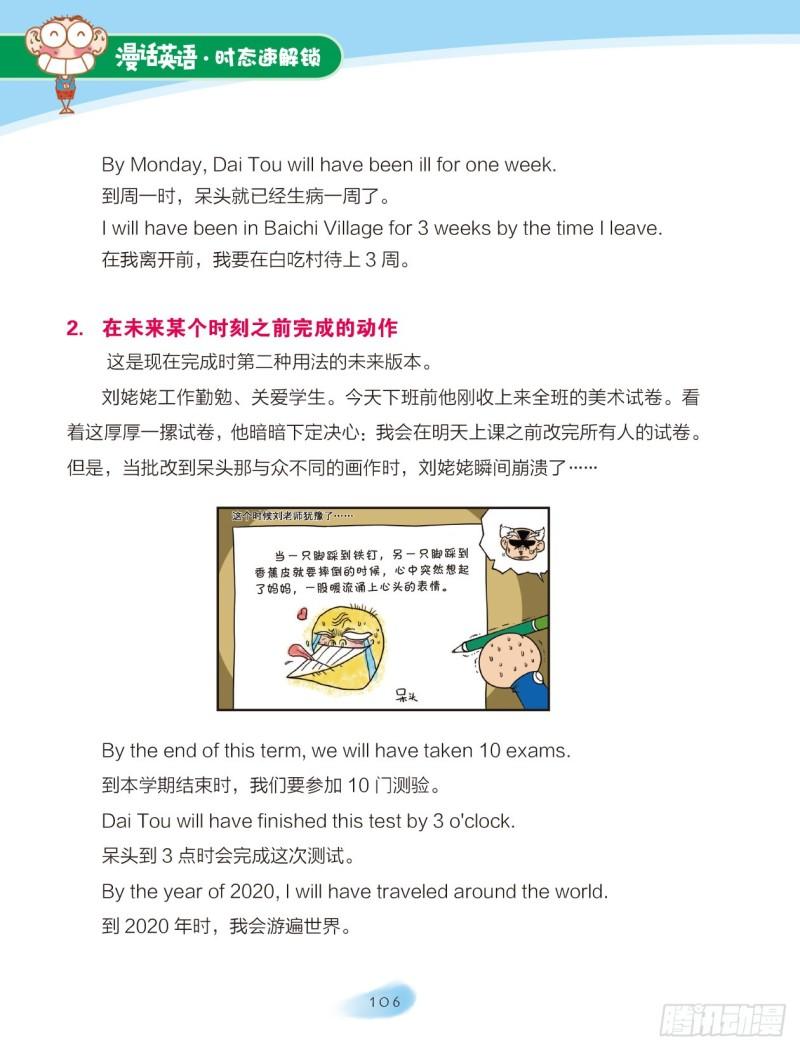 《爆笑校园大课堂-漫话英语》80 将来完成时 第4页