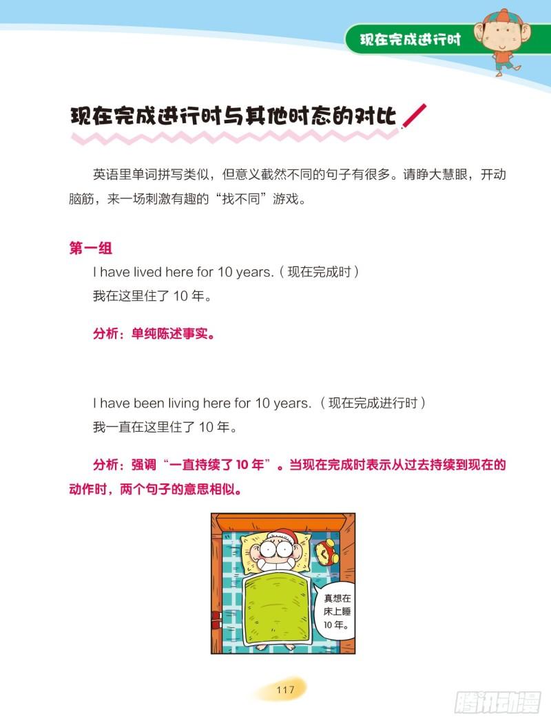 《爆笑校园大课堂-漫话英语》81 现在完成进行时 第7页