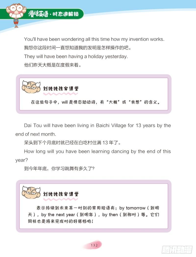 《爆笑校园大课堂-漫话英语》83 将来完成进行时 第4页