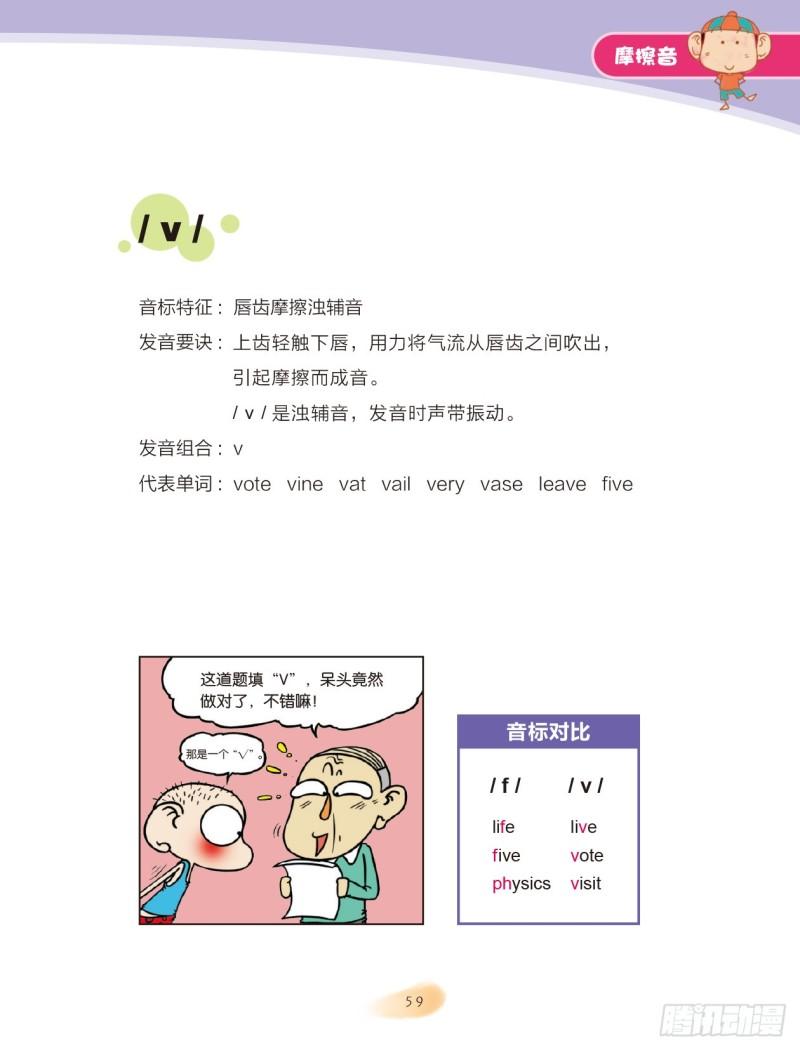 《爆笑校园大课堂-漫话英语》94 摩擦音（1） 第3页