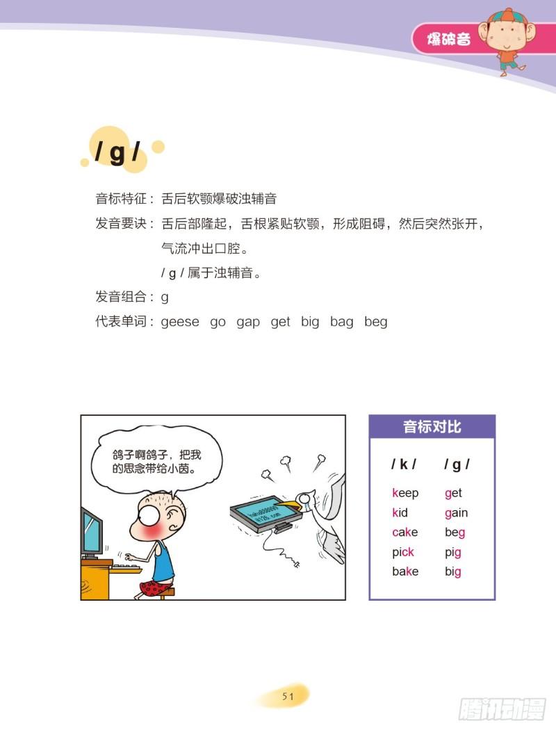 《爆笑校园大课堂-漫话英语》93 爆破音（2） 第1页