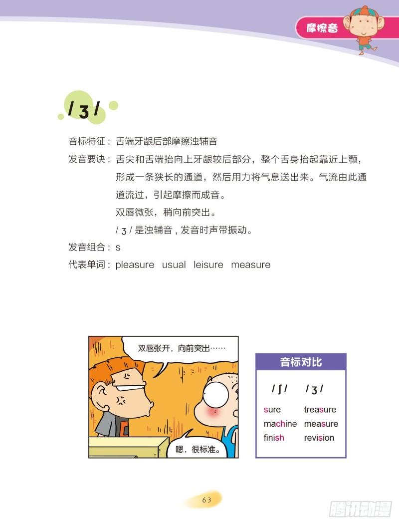 《爆笑校园大课堂-漫话英语》95 摩擦音（2） 第1页
