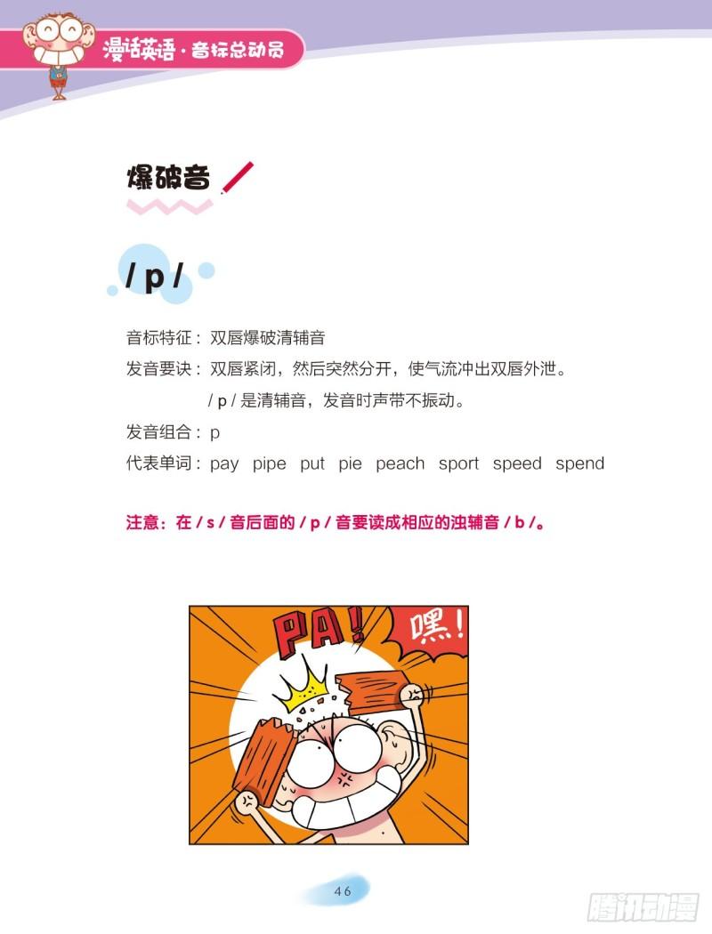 《爆笑校园大课堂-漫话英语》92 爆破音（1） 第2页