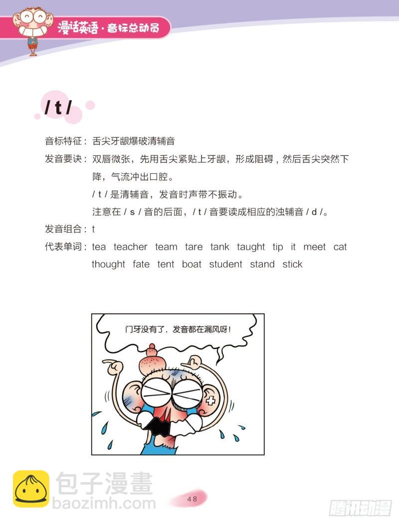 《爆笑校园大课堂-漫话英语》92 爆破音（1） 第4页