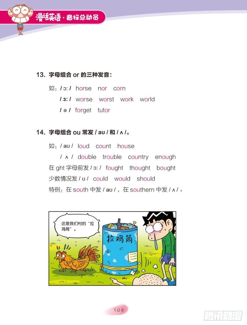 《爆笑校园大课堂-漫话英语》102 特殊发音规律（2） 第3页