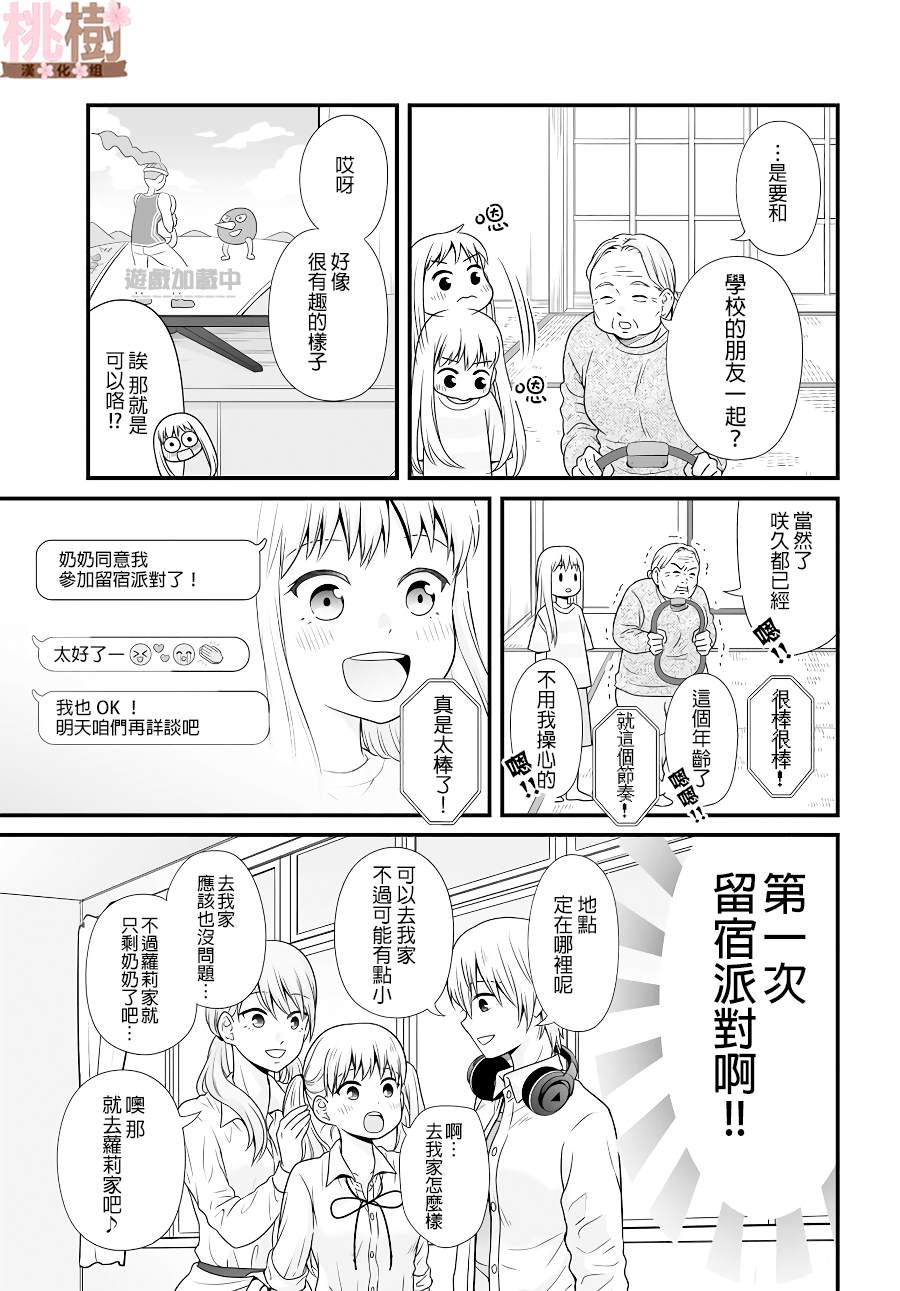 《女高中生的虚度日常》第95话 留宿 第3页