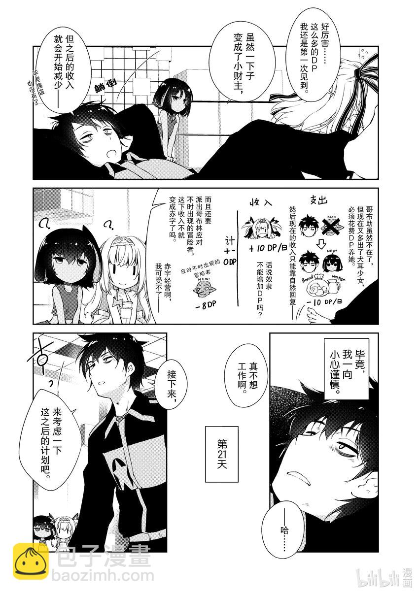 《绝对不想工作的地下城城主想睡懒觉》3 抱枕和一万五千DP和魔像创造术 第11页
