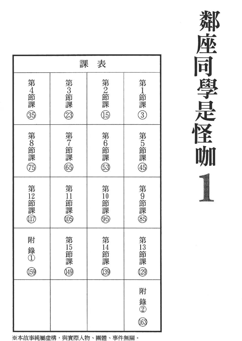 《邻座同学是怪咖》第01卷 第5页