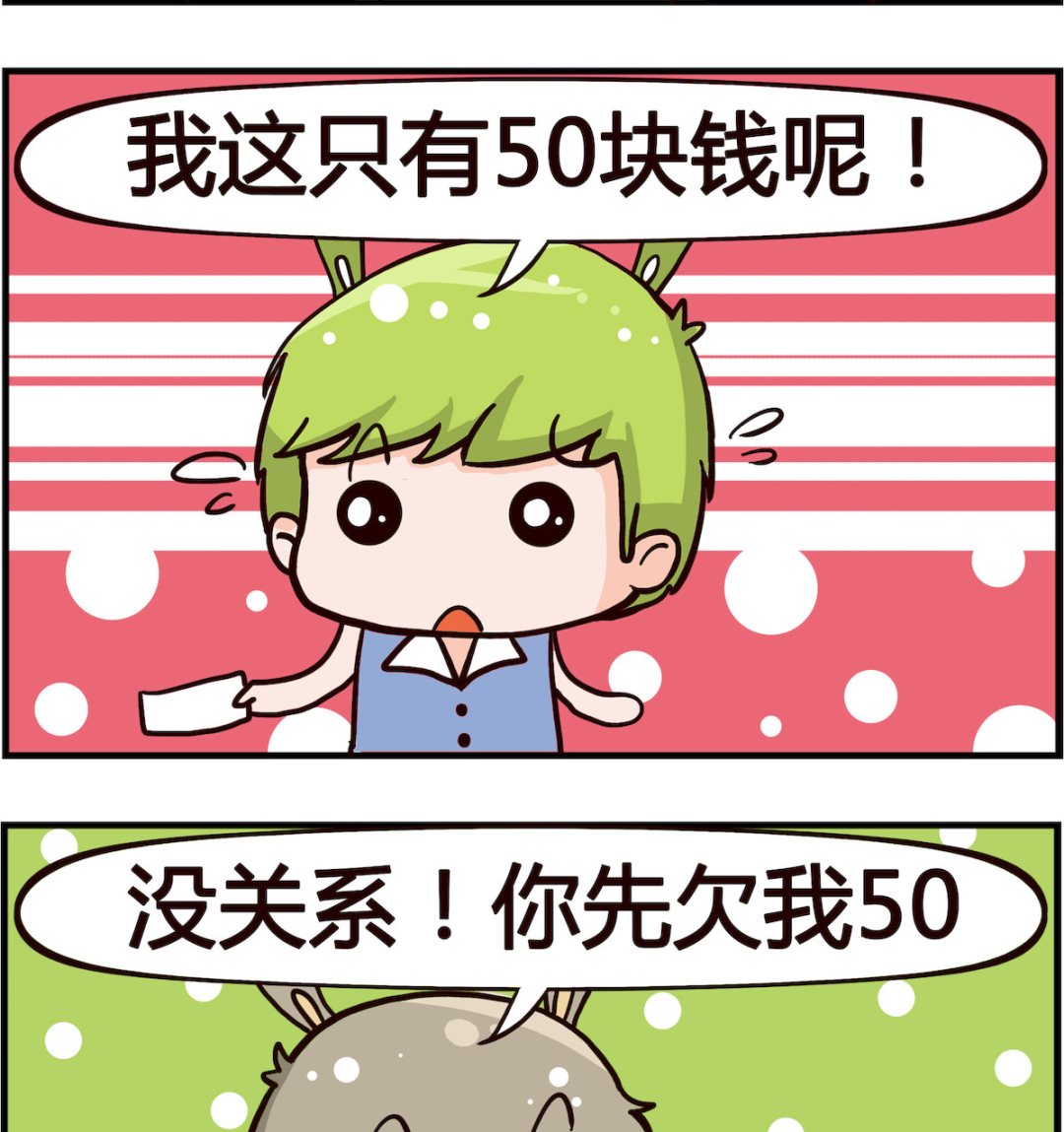 《搞怪阿饼》第061话 借钱 第2页