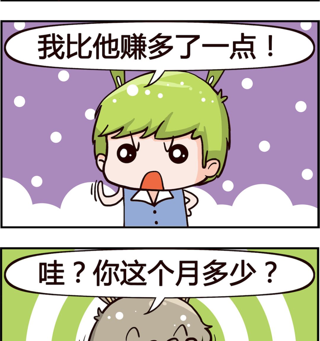 《搞怪阿饼》第069话 赚多少 第2页