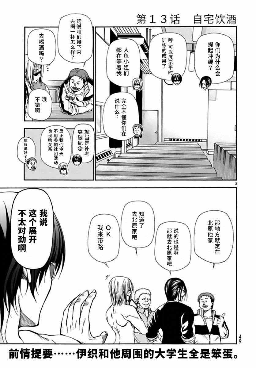 《GrandBlue》第13话 自宅饮酒 第5页