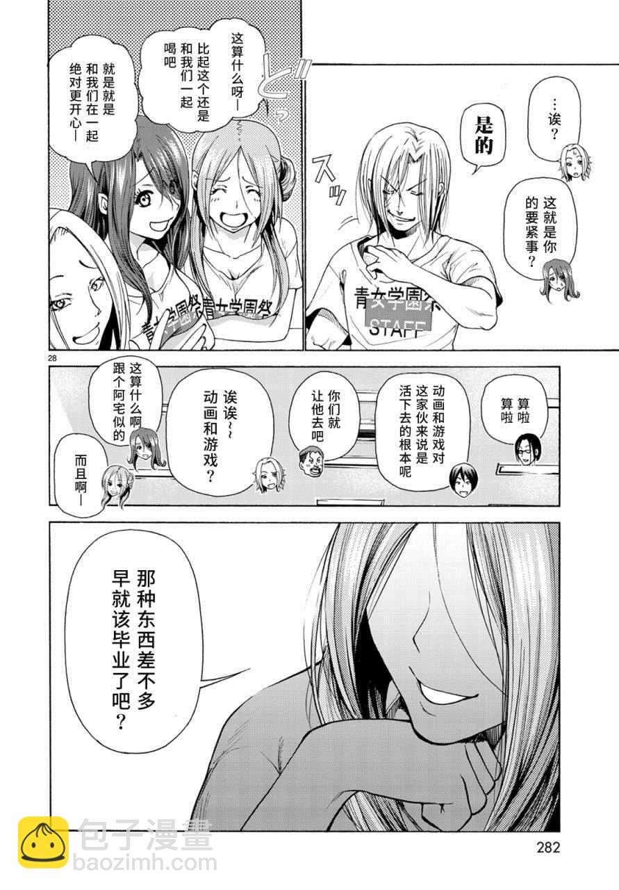 《GrandBlue》第25话 再访女子大 第28页