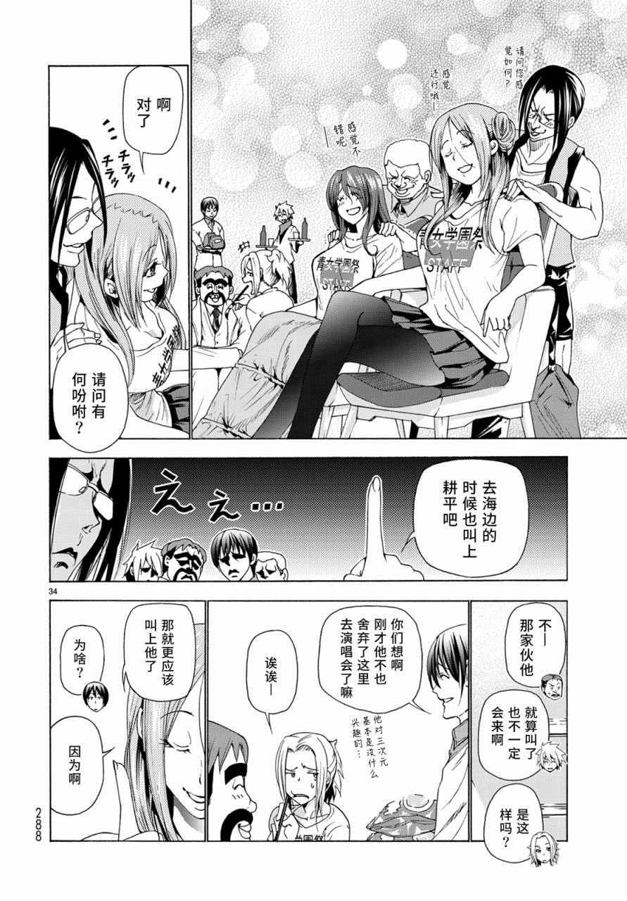 《GrandBlue》第25话 再访女子大 第34页