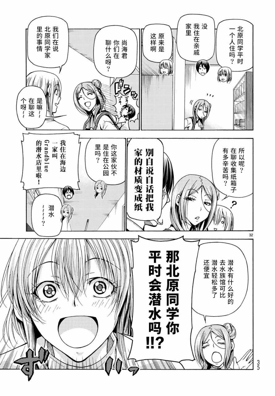 《GrandBlue》第34话 打工同伴 第32页
