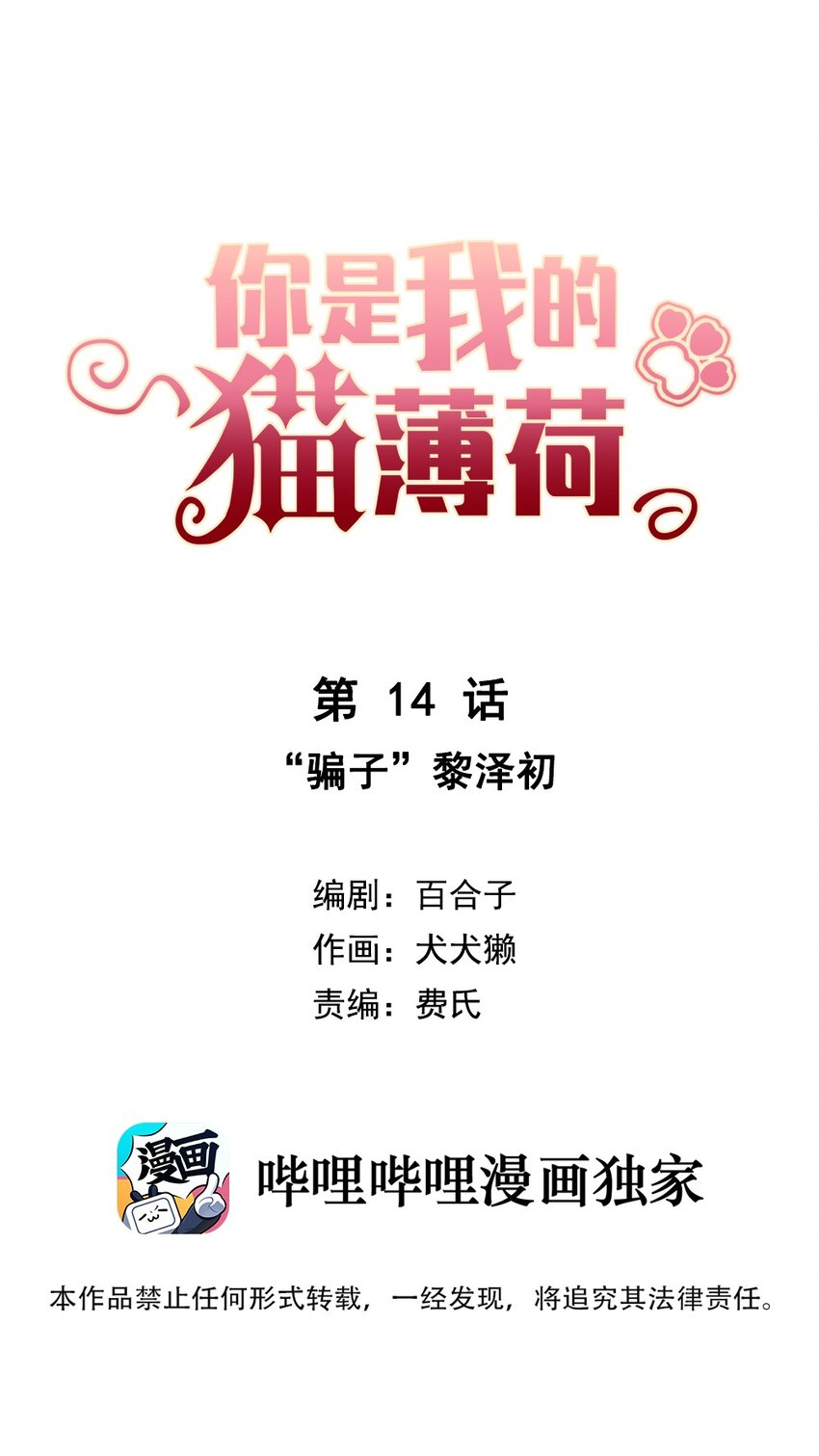 《你是我的猫薄荷》014 "骗子“黎泽初 第1页