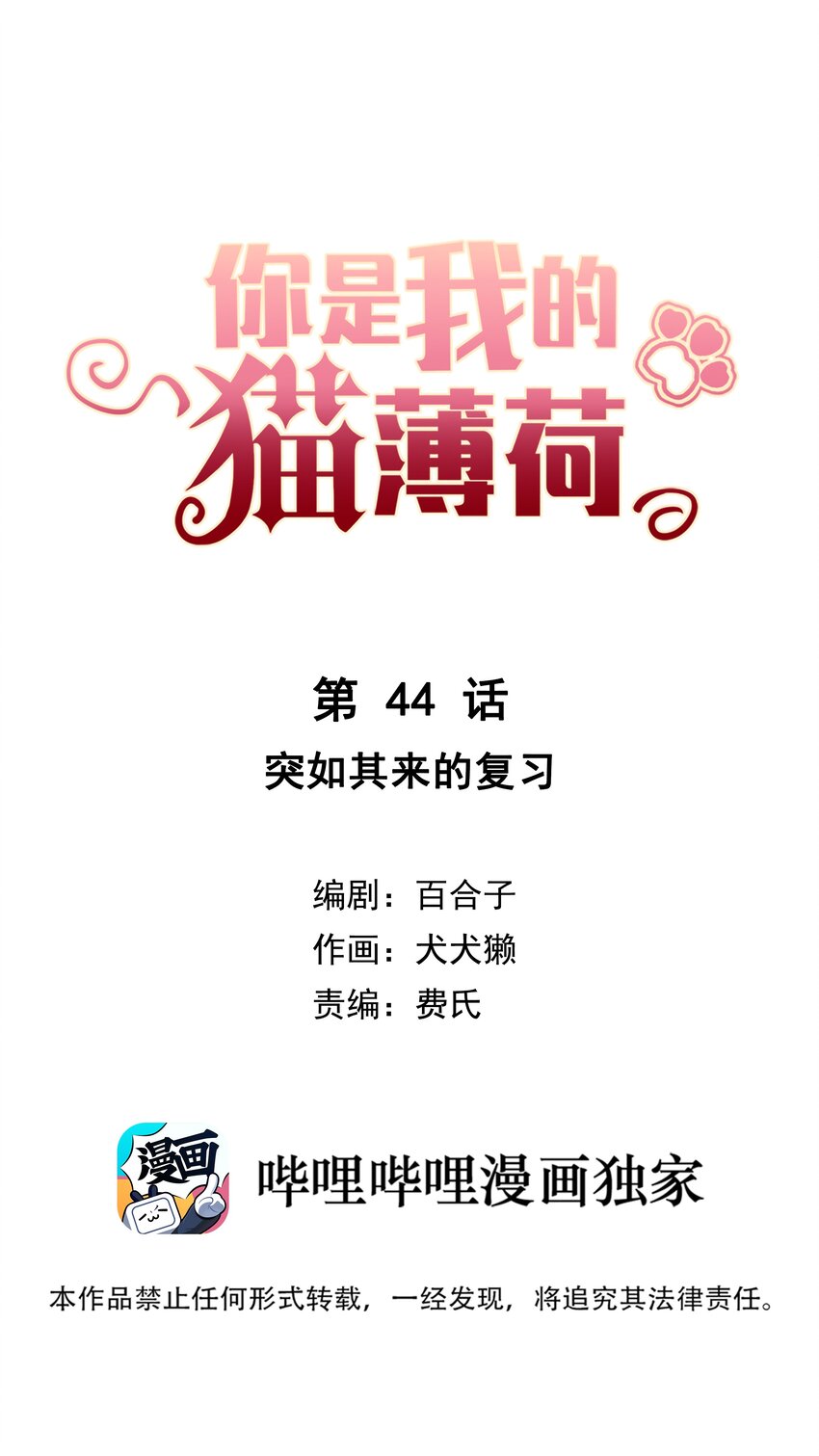 《你是我的猫薄荷》044 突如其来的复习 第1页