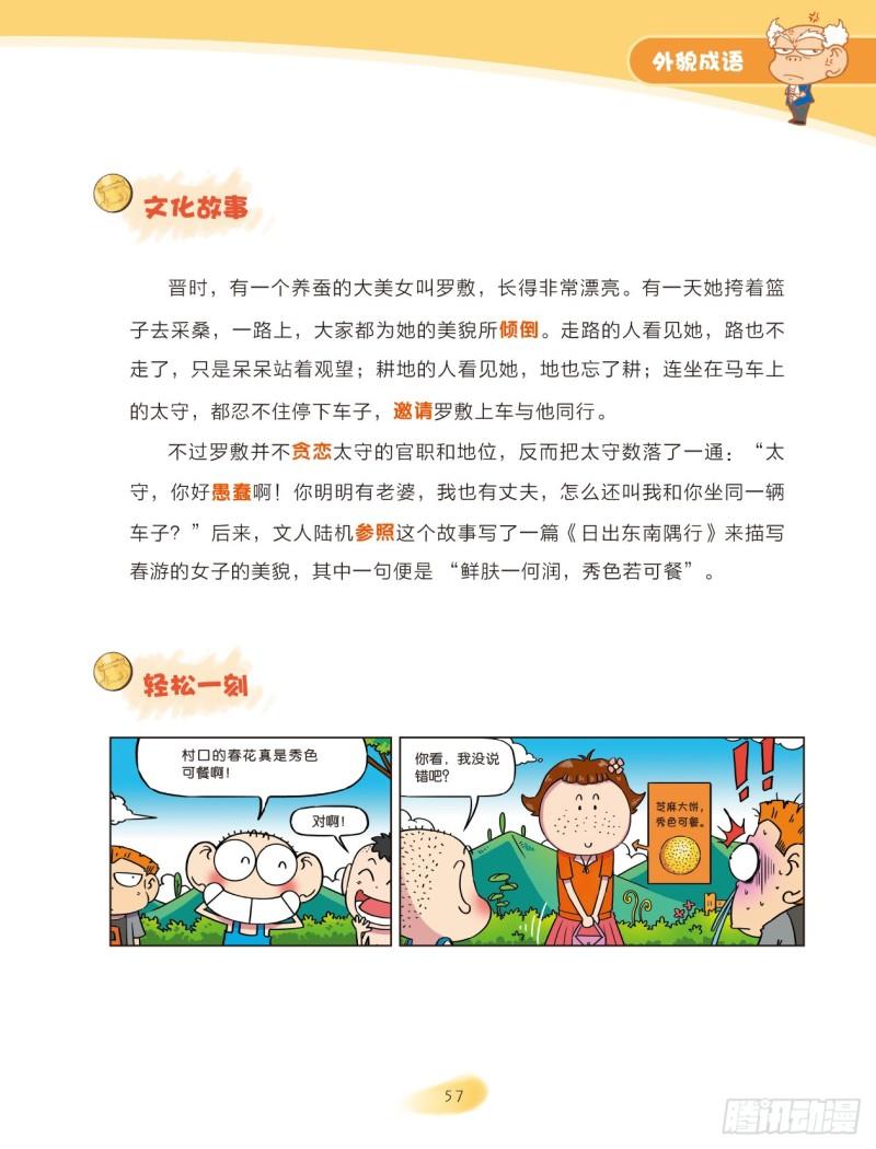 《爆笑校园大课堂-漫话成语》52 外貌成语（2） 第7页