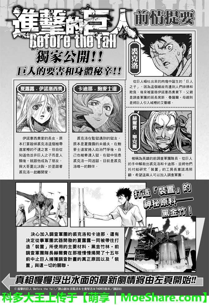 《进击的巨人Before the fall》第17回 溃散的军团 第1页