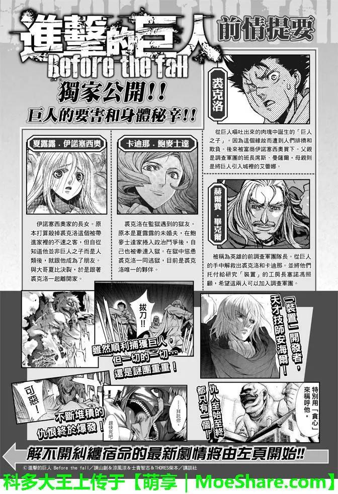 《进击的巨人Before the fall》第18回 贪心的狂宴 第1页