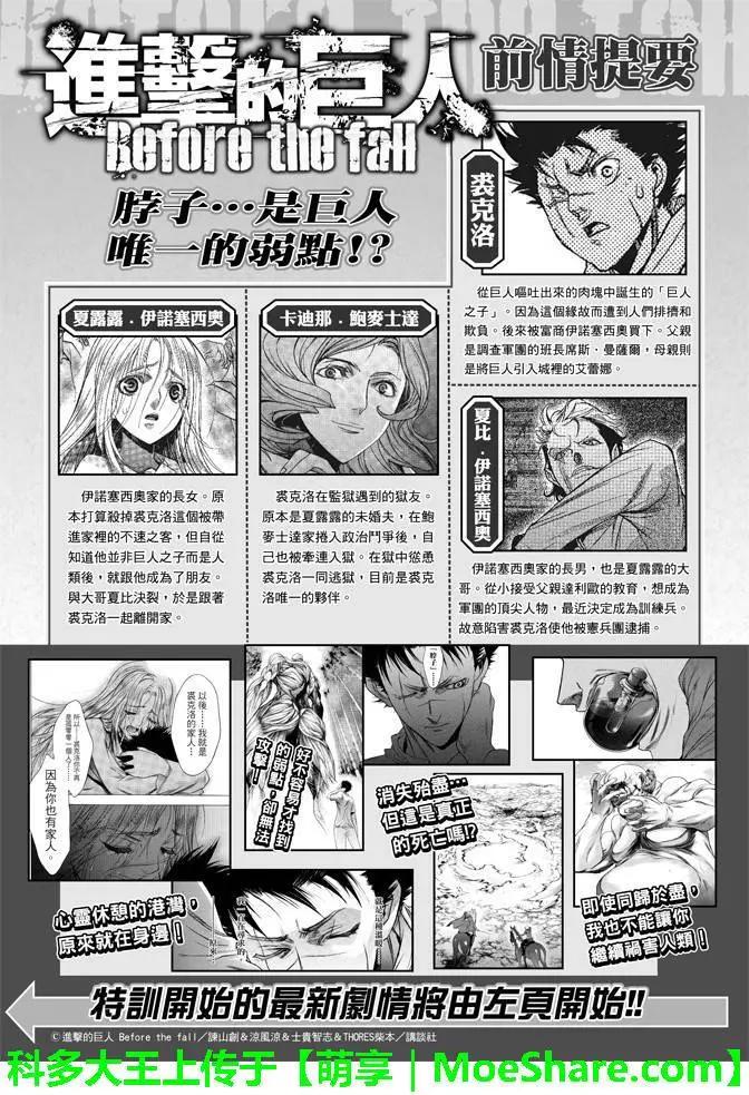 《进击的巨人Before the fall》第20回 野心的前兆 第1页