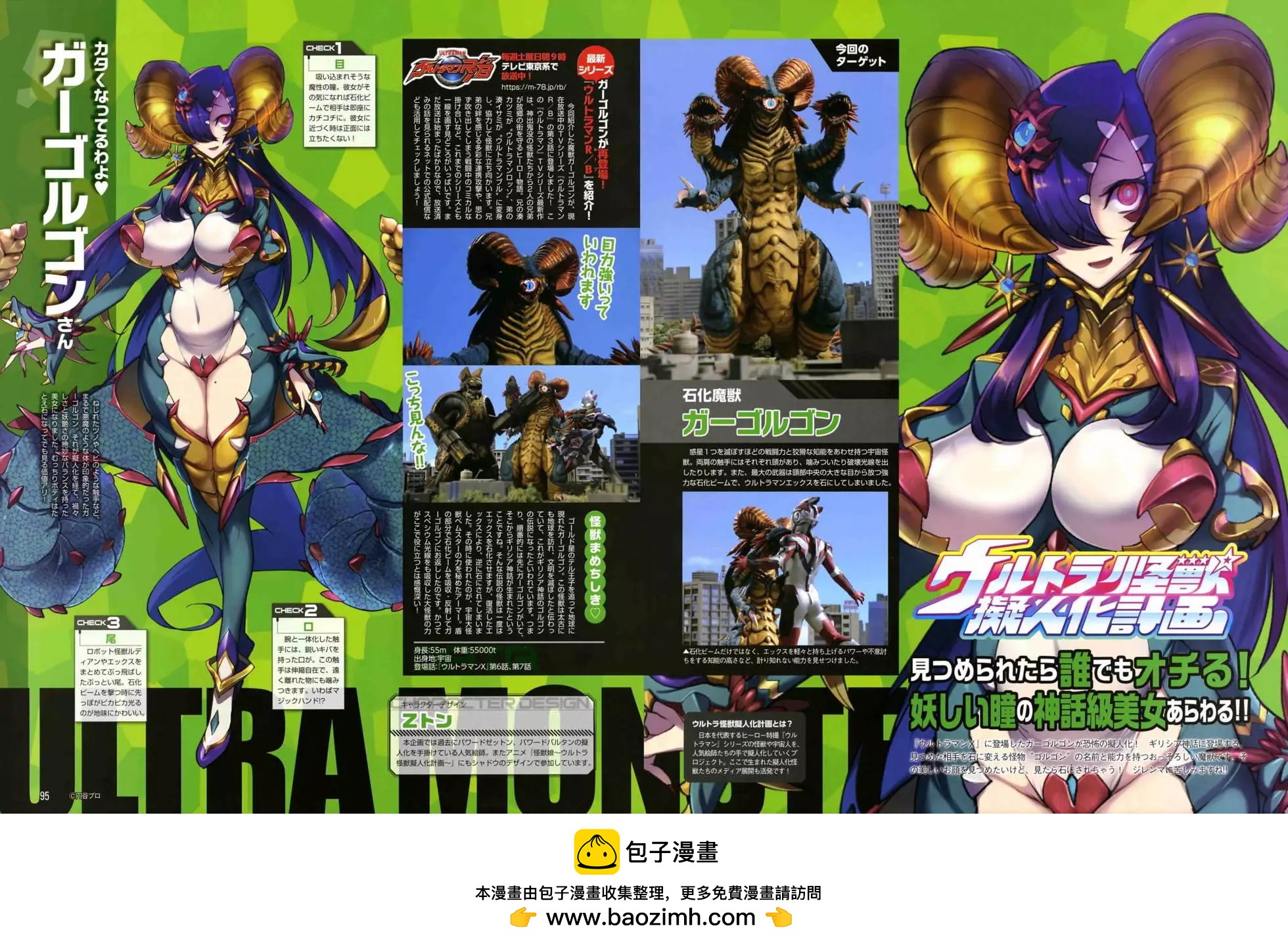 《奥特怪兽拟人化计划 银河日常》人设086加高尔贡 第1页